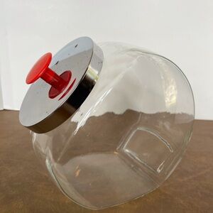 Vintage Large Glass Old-Fashioned Cookie/ Candy Jar
